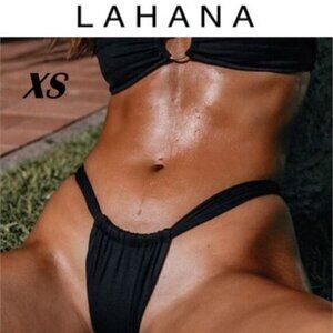 Lahana - Ladies, Zahra Adjustable Bikini Bottom - Black. Size: XS. NWT.